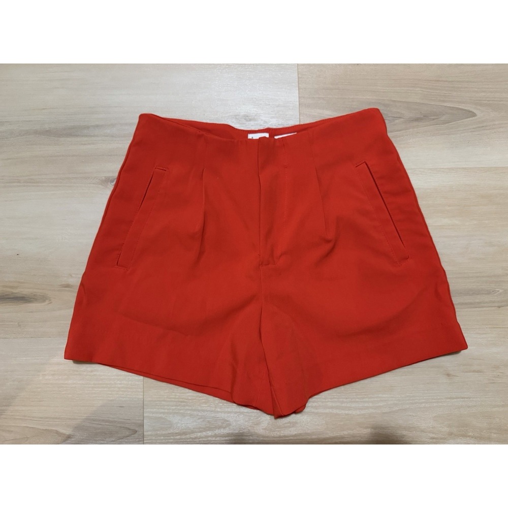 A New Day Size 6 Dress Shorts Red Women's Pleated 3.5" Inseam